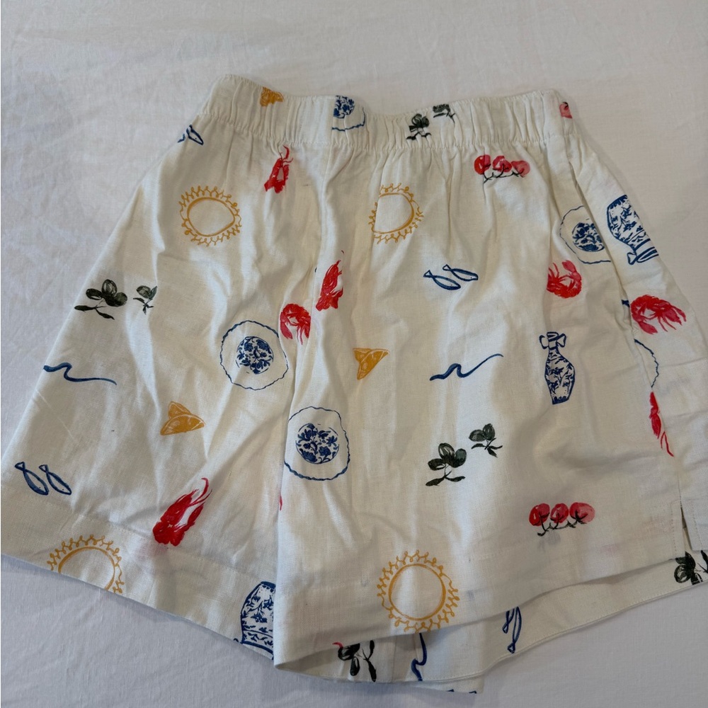 Abercrombie & Fitch Linen-Blend Pull-On Short